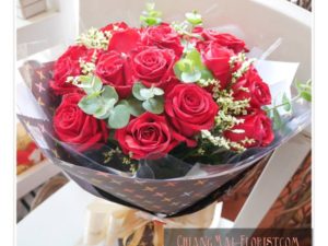 Valentine flower red rose delivery chiang mai